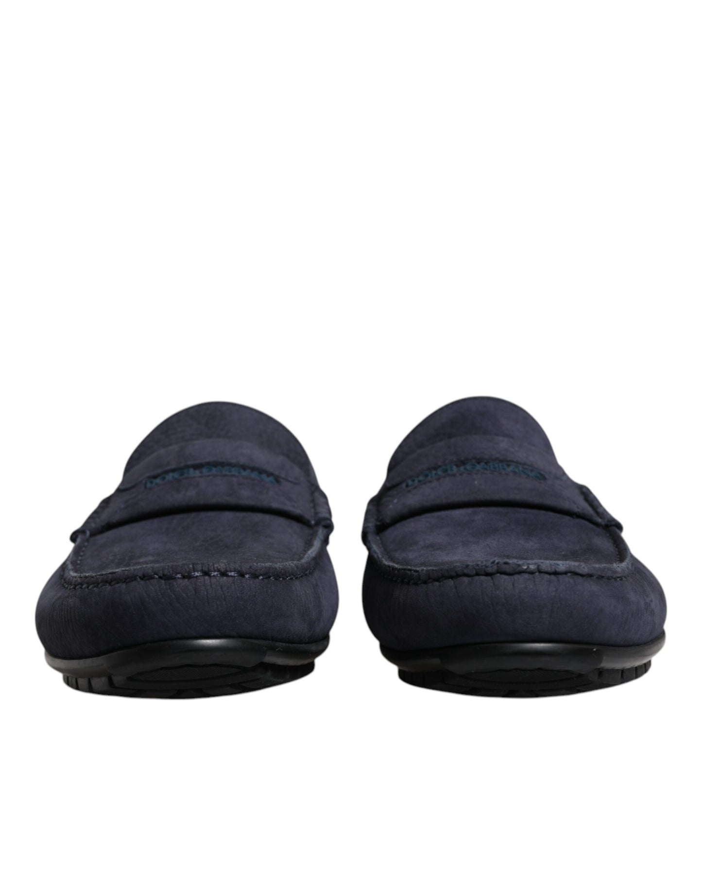 Dolce &amp; Gabbana - Slipper aus blauem Kalbsleder für Herren