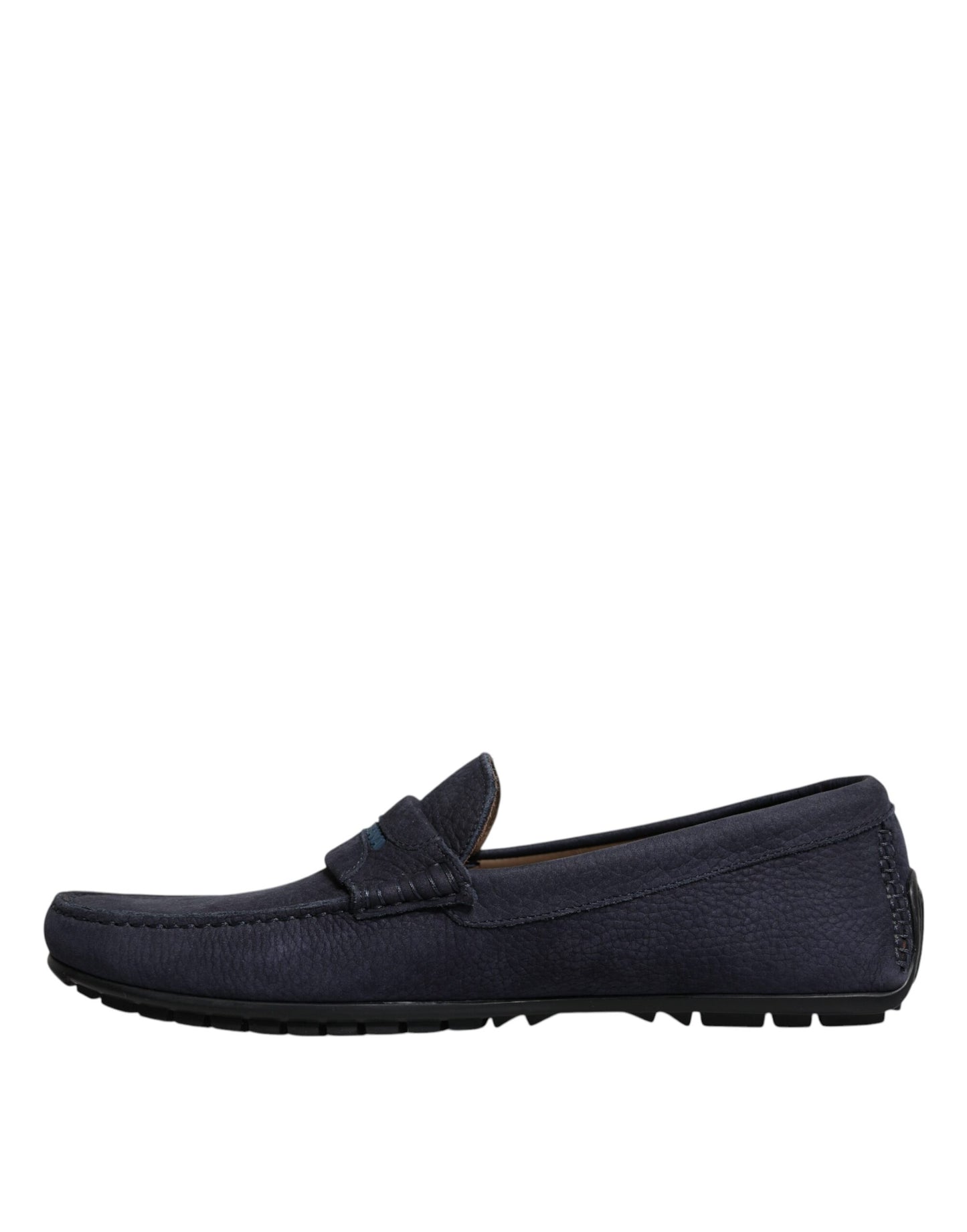 Dolce &amp; Gabbana - Slipper aus blauem Kalbsleder für Herren