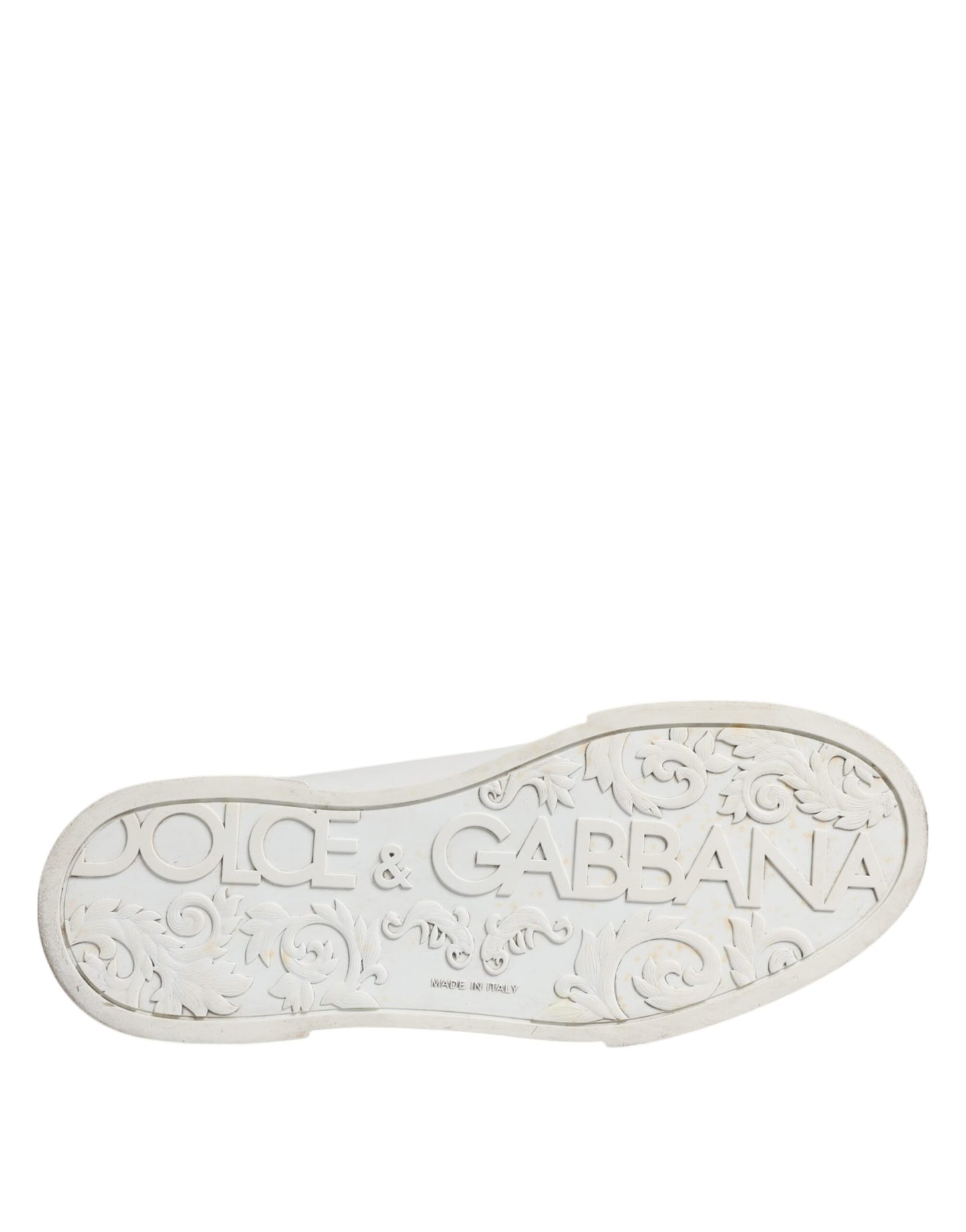 Dolce &amp; Gabbana – Klassische Sneakers aus weißem Leder mit niedrigem Schaft