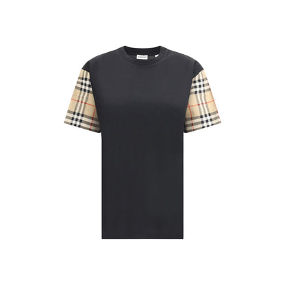 Burberry T-Shirt mit kariertem Archiv-Ärmel