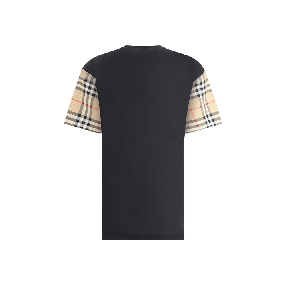 Burberry T-Shirt mit kariertem Archiv-Ärmel