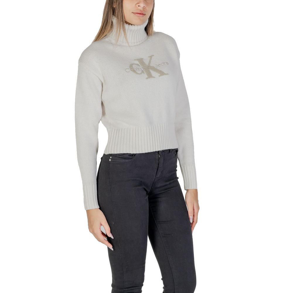 Calvin Klein Jeans Cream Cotton Sweater