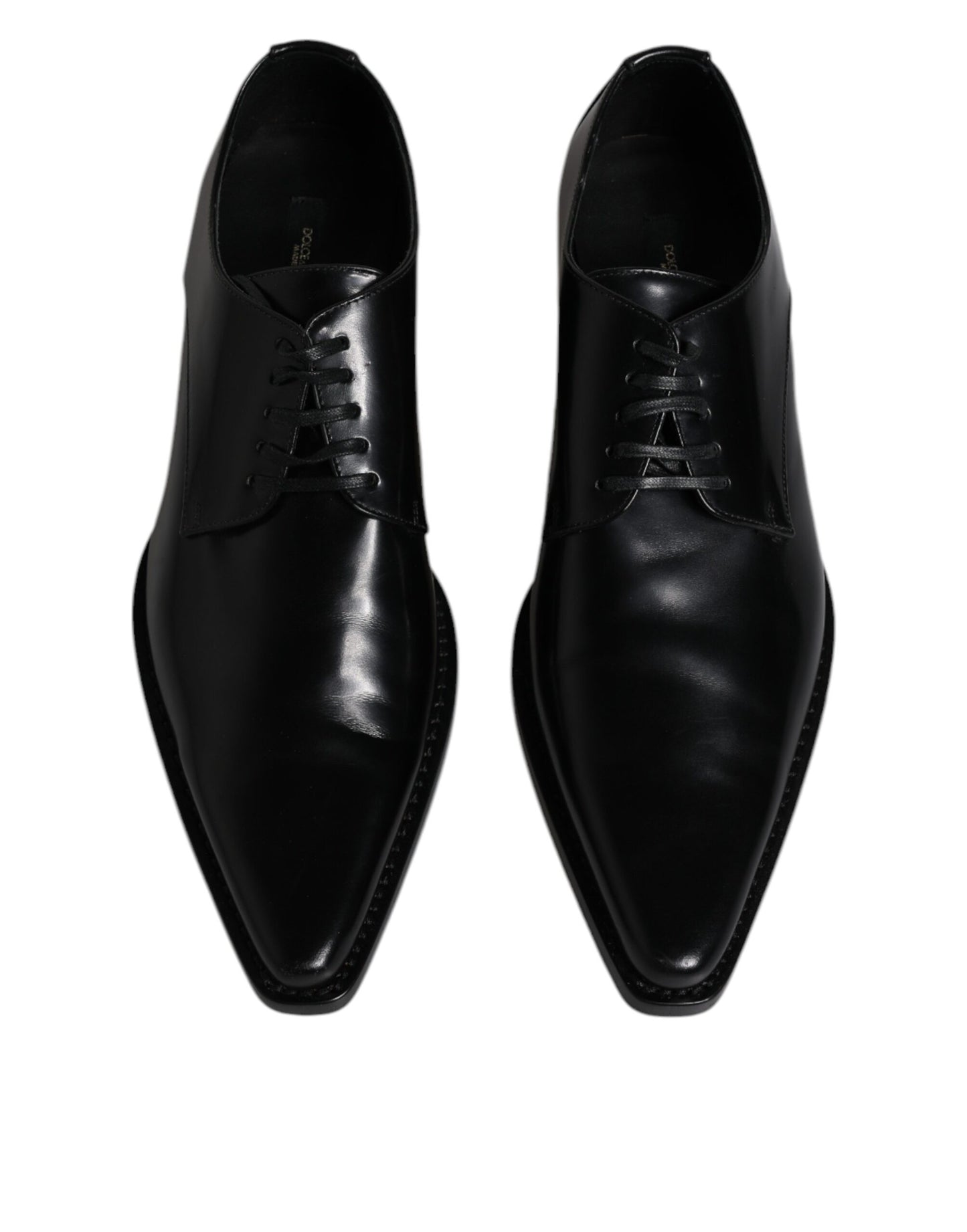 Dolce &amp; Gabbana – Derby-Schuhe aus schwarzem Lackleder für Herren