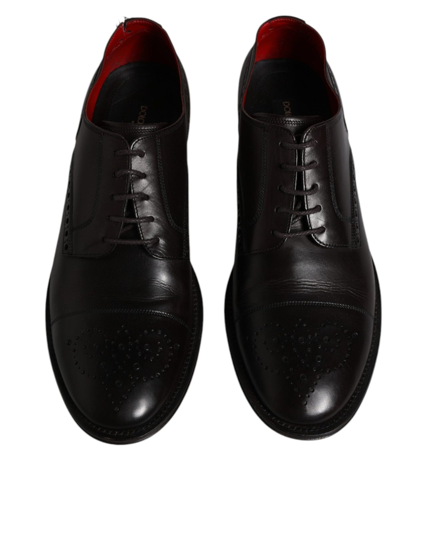 Dolce &amp; Gabbana – Derby-Schuhe für Herren aus schwarzem Kalbsleder