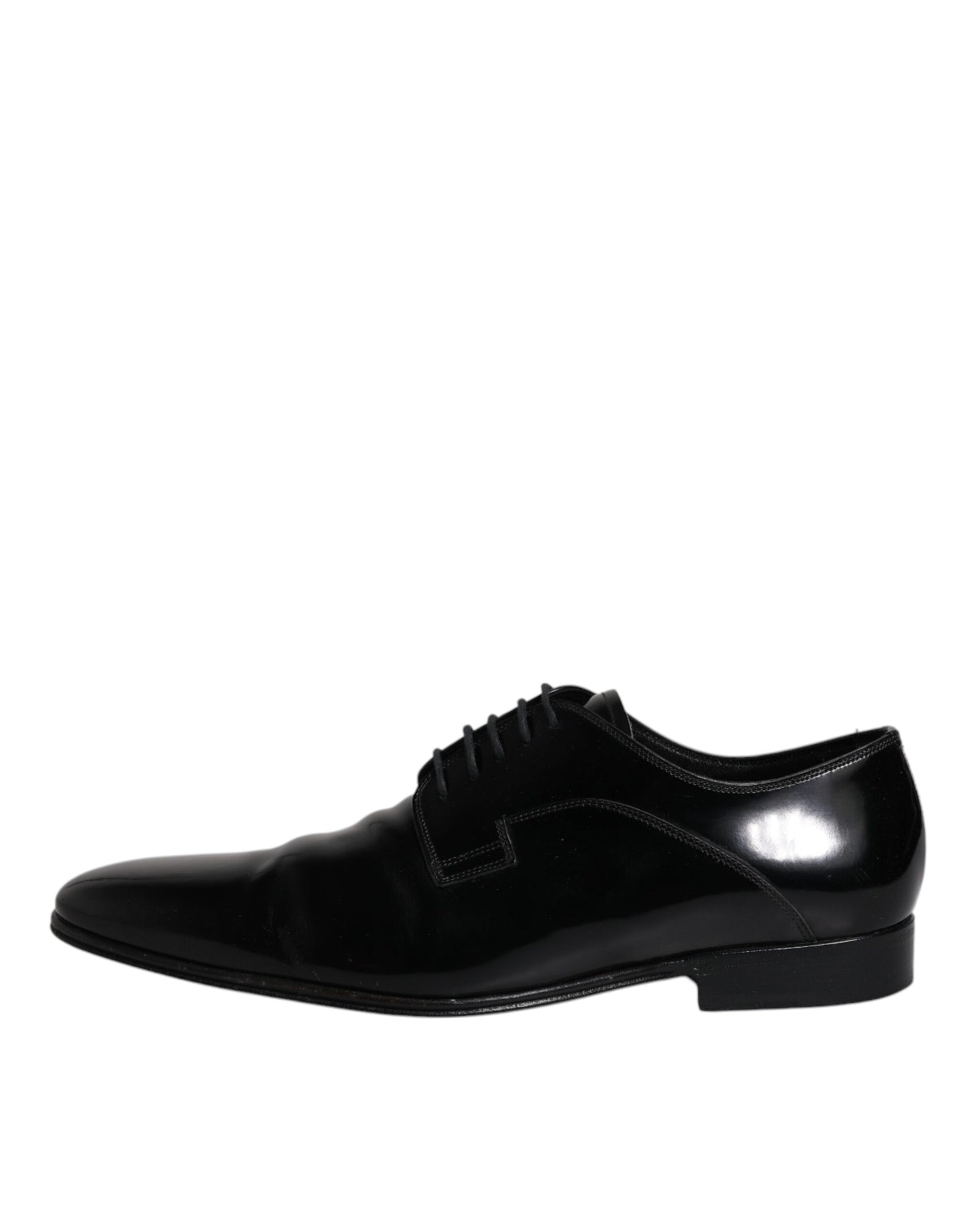 Dolce &amp; Gabbana – Derby-Schuhe aus schwarzem Lackleder für Herren