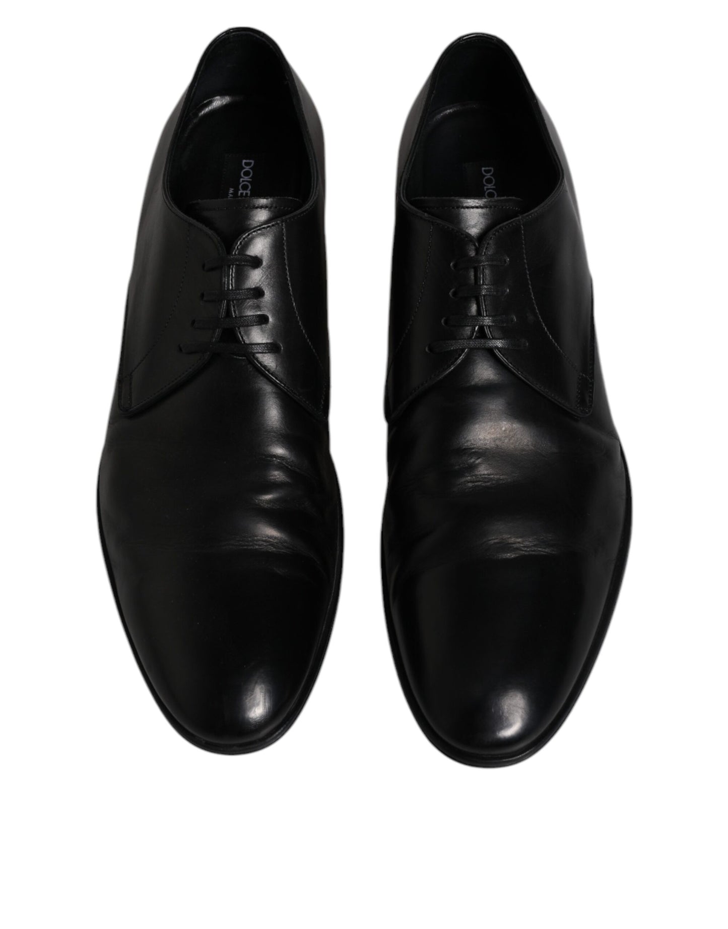 Dolce &amp; Gabbana – Derby-Schuhe aus schwarzem Lackleder für Herren