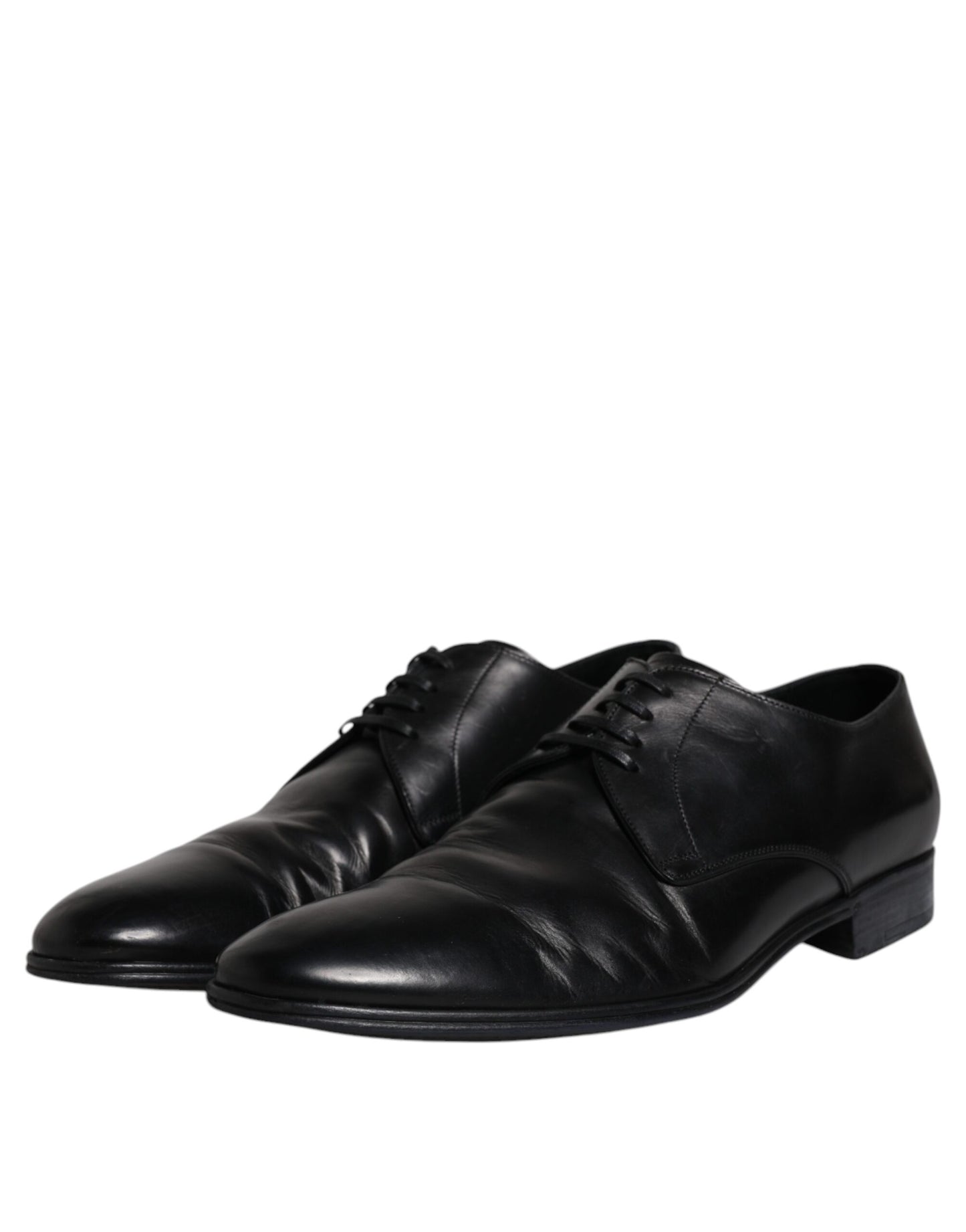 Dolce &amp; Gabbana – Derby-Schuhe aus schwarzem Lackleder für Herren