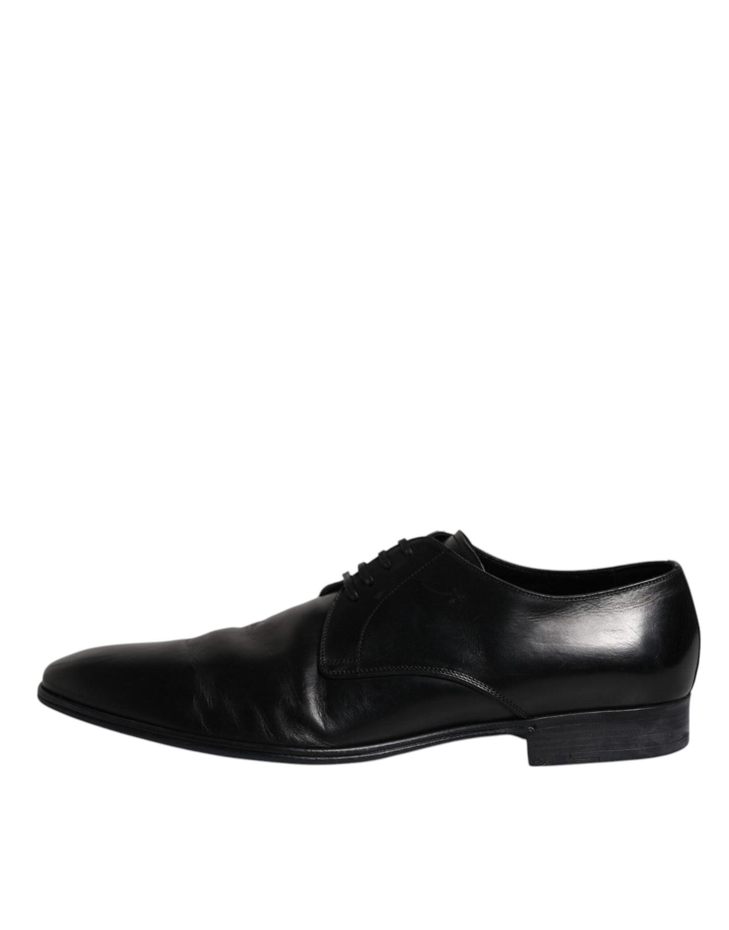 Dolce &amp; Gabbana – Derby-Schuhe aus schwarzem Lackleder für Herren