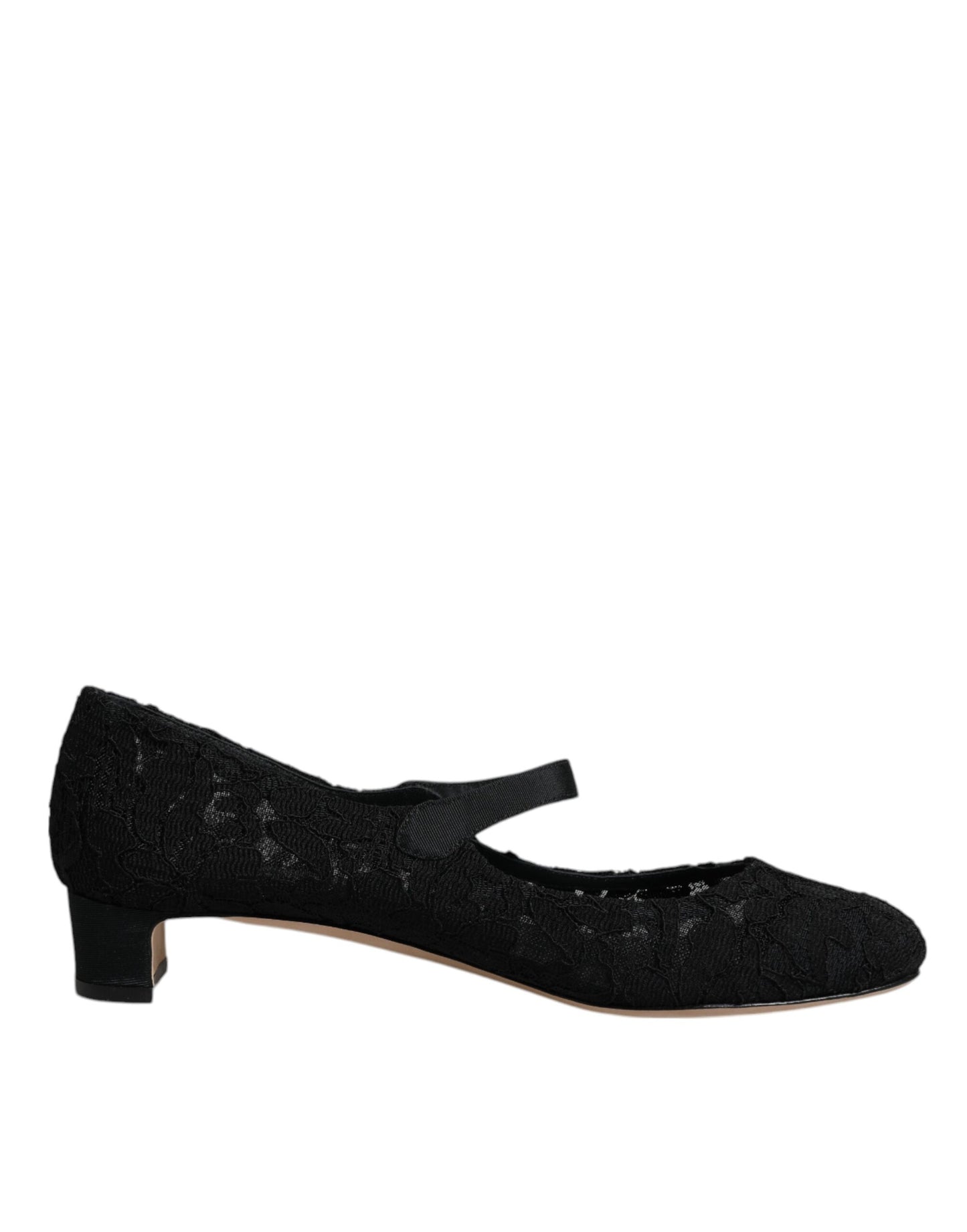 Dolce &amp; Gabbana – Schwarze Mary-Jane-Pumps „Taormina“ aus Spitze