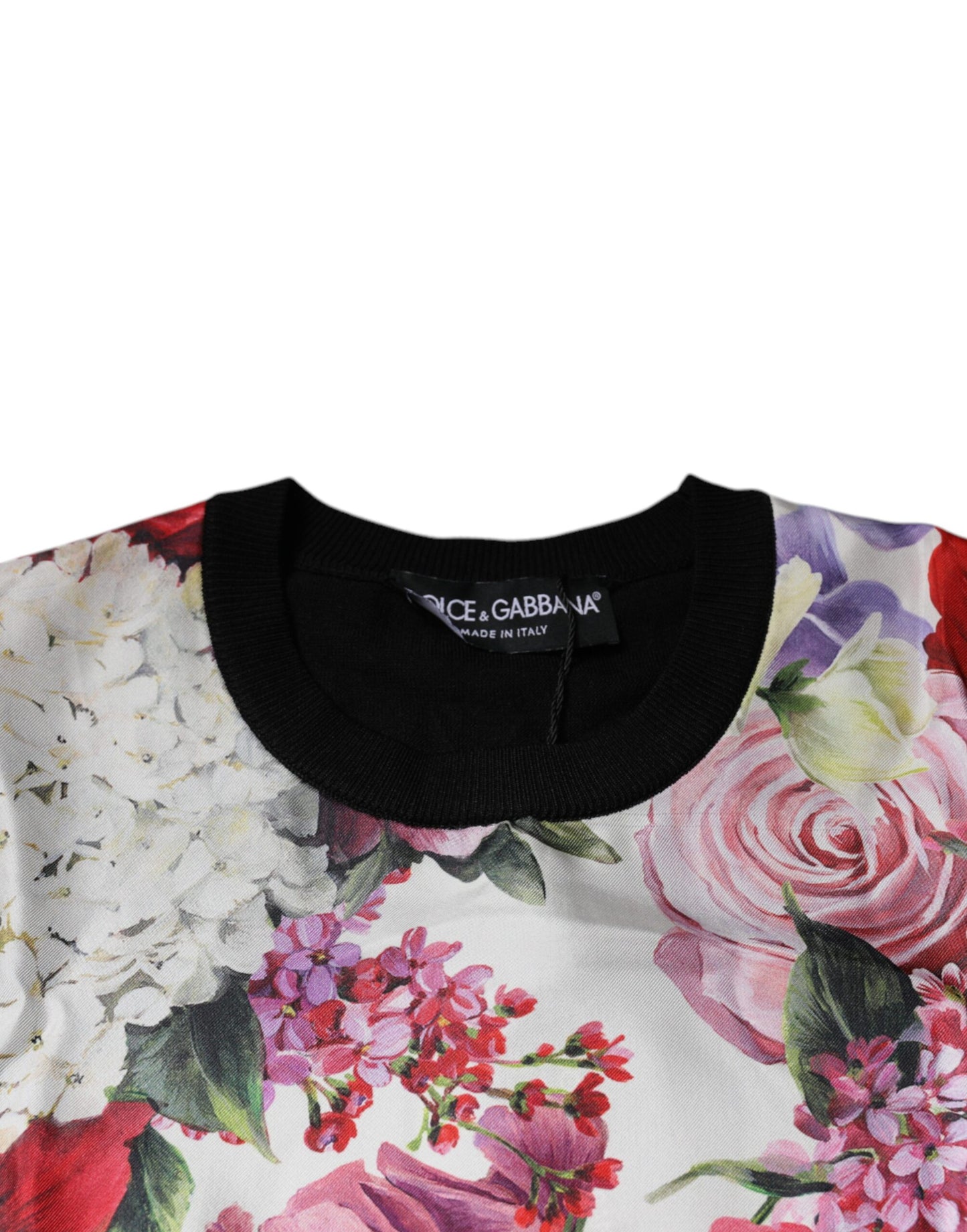 Dolce &amp; Gabbana – Mehrfarbiges, ärmelloses Tanktop aus Seide mit Blumenmuster