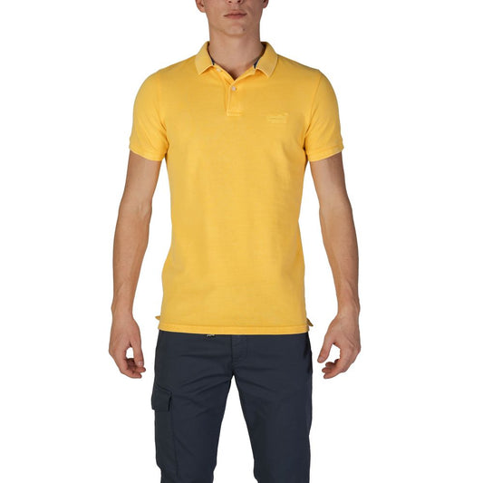 Gelbes Poloshirt aus Baumwolle von Superdry