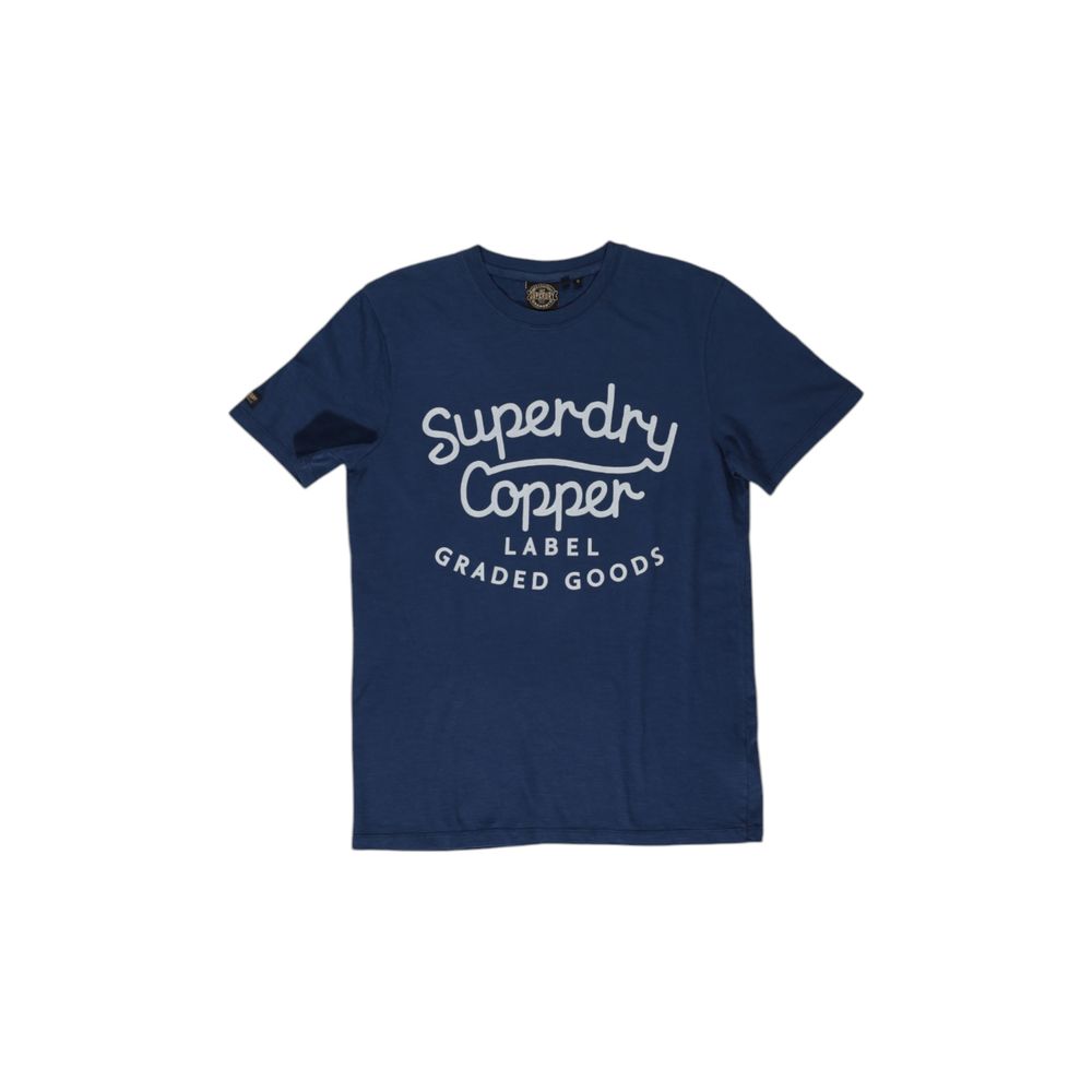 Superdry – T-Shirt aus Baumwolle, Blau