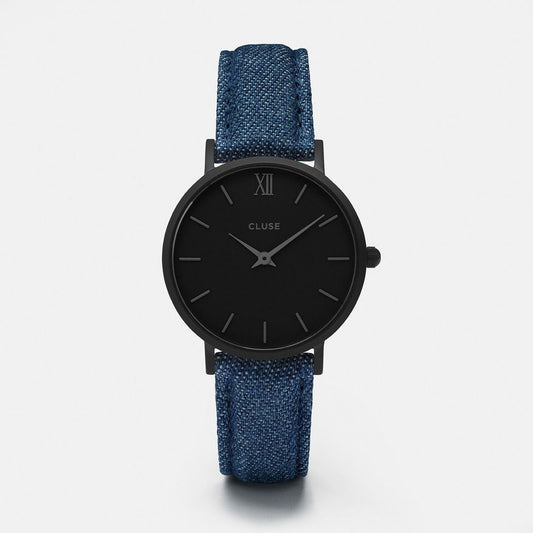 Cluse – Blaue Lederuhr