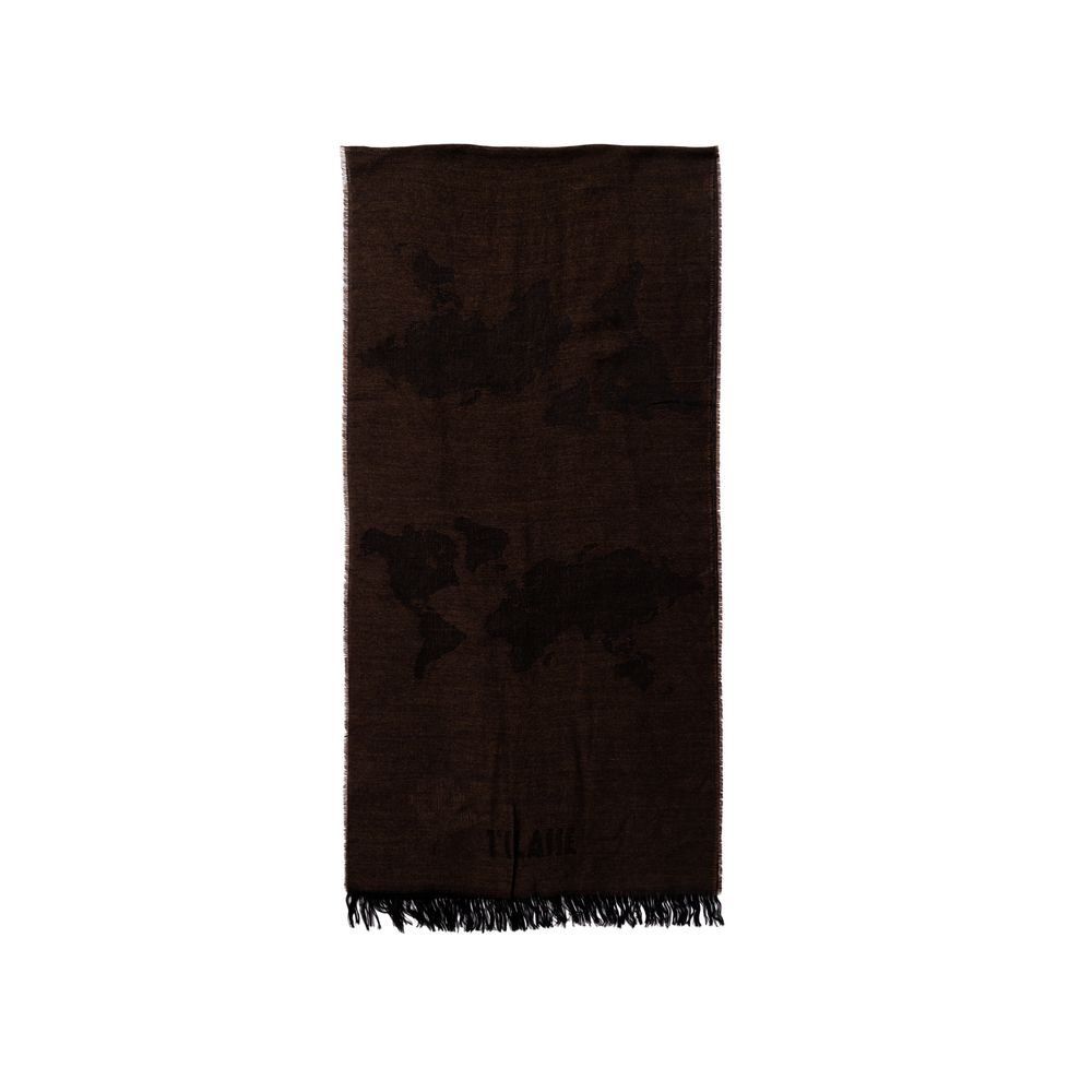 Alviero Martini Prima Classe Brown Viscose Scarf