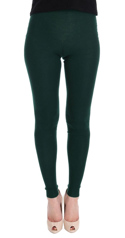 Collants Stretch Cachemire Vert