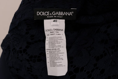 Dolce &amp; Gabbana Elegantes A-Linien-Kleid aus floraler Spitze