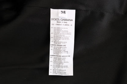 Dolce &amp; Gabbana – Blazerjacke mit verzaubertem Blumenmuster und Kristallen