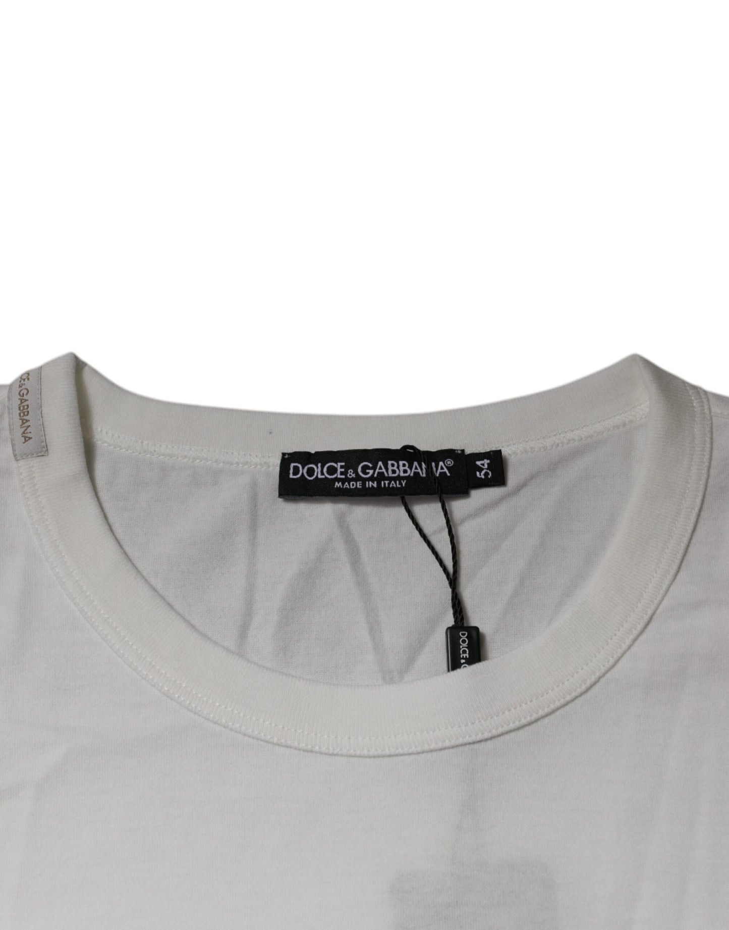 Dolce & Gabbana White Royals Heritage Cotton T-shirt