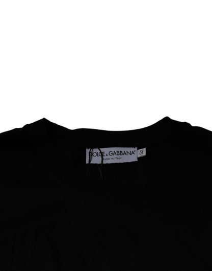 Dolce & Gabbana Black Crew Neck Short Sleeve T-shirt