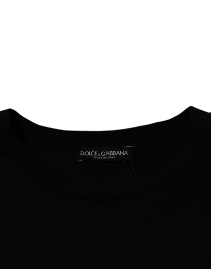 Dolce & Gabbana Black Crew Neck Short Sleeve T-shirt