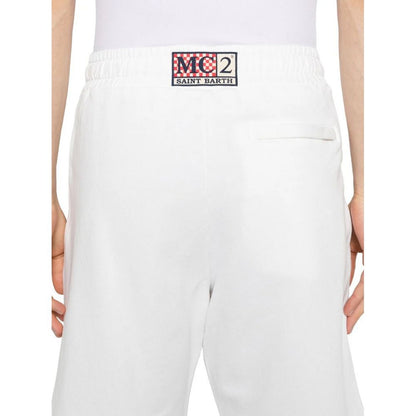 MC2 Saint Barth Weiße Baumwollshorts