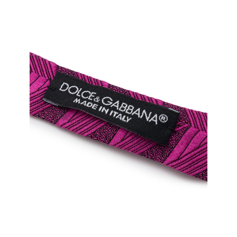 Dolce &amp; Gabbana Fuchsia Seidenkrawatten &amp; Fliegen