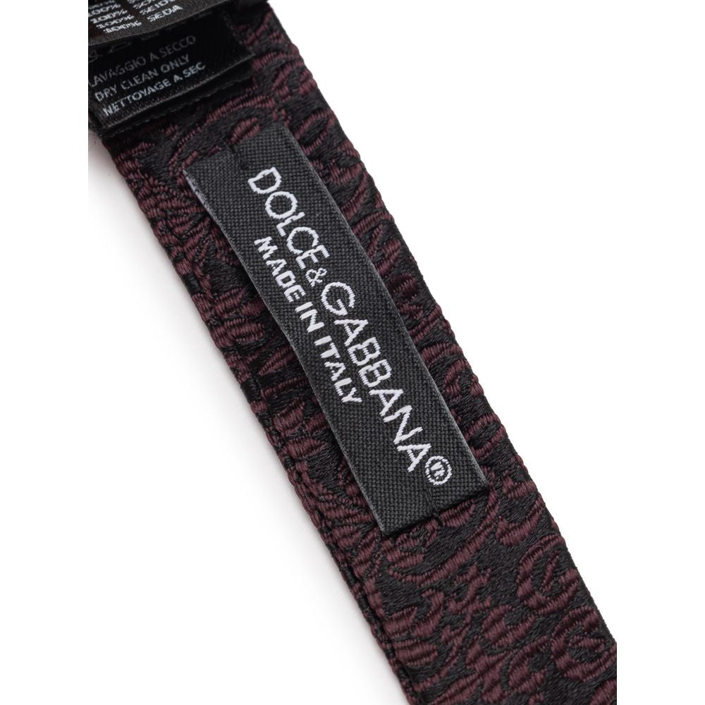 Dolce & Gabbana Black Silk Ties & Bowty