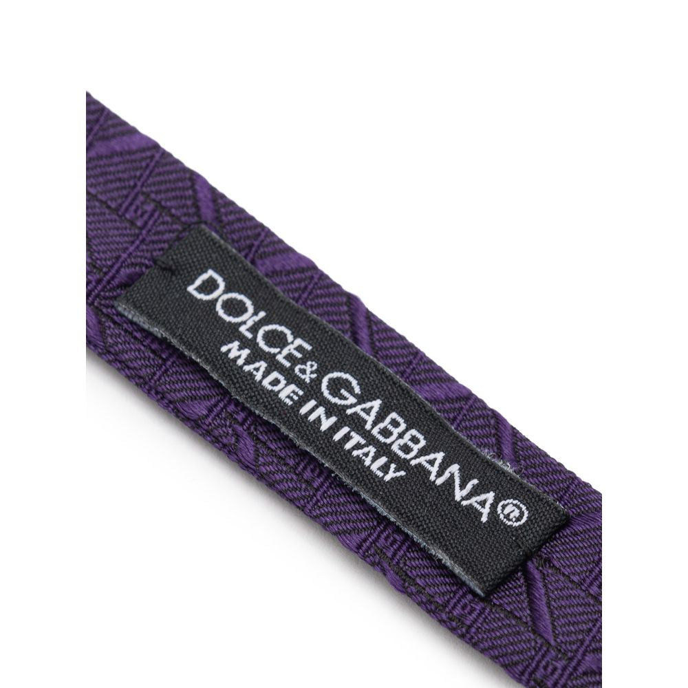 Dolce & Gabbana Purple Silk Ties & Bowty