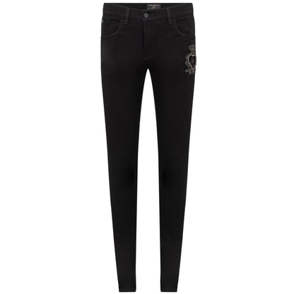 Dolce &amp; Gabbana – Schwarze Jeans und Hose aus Baumwolle