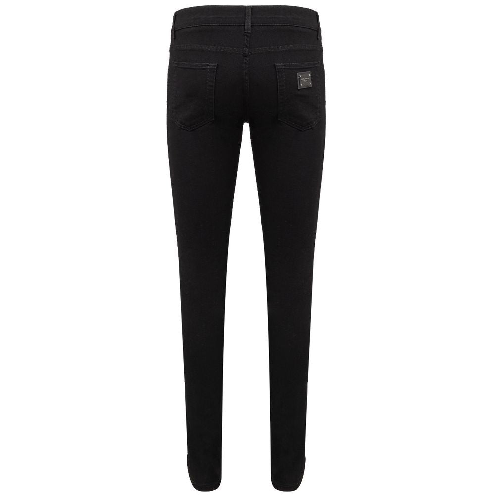 Dolce &amp; Gabbana – Schwarze Jeans und Hose aus Baumwolle