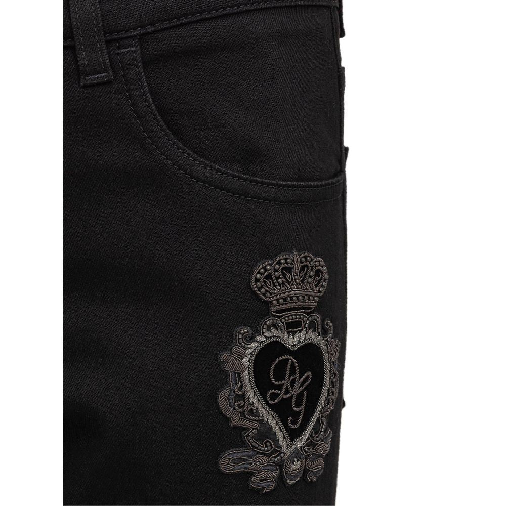 Dolce &amp; Gabbana – Schwarze Jeans und Hose aus Baumwolle