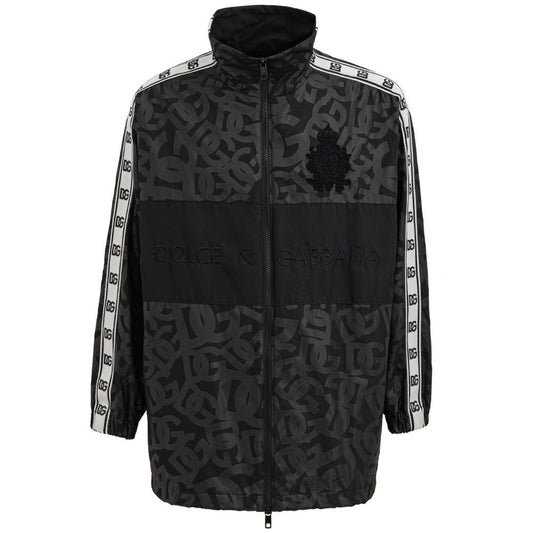 Dolce &amp; Gabbana Schwarze Polyesterjacke