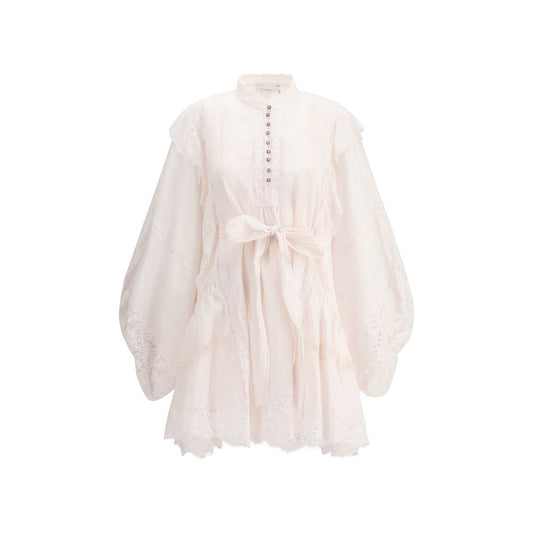 Zimmermann – Mini-Ballow-Kleid aus Crush-Spitze