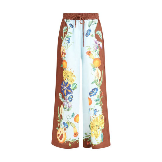 Alemais – Hose mit Dahlien-Blumenmuster