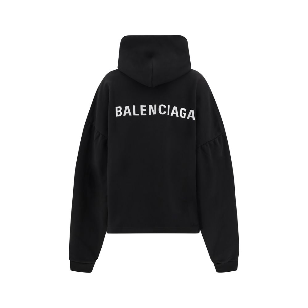 Kapuzenpullover mit Balenciaga-Logo