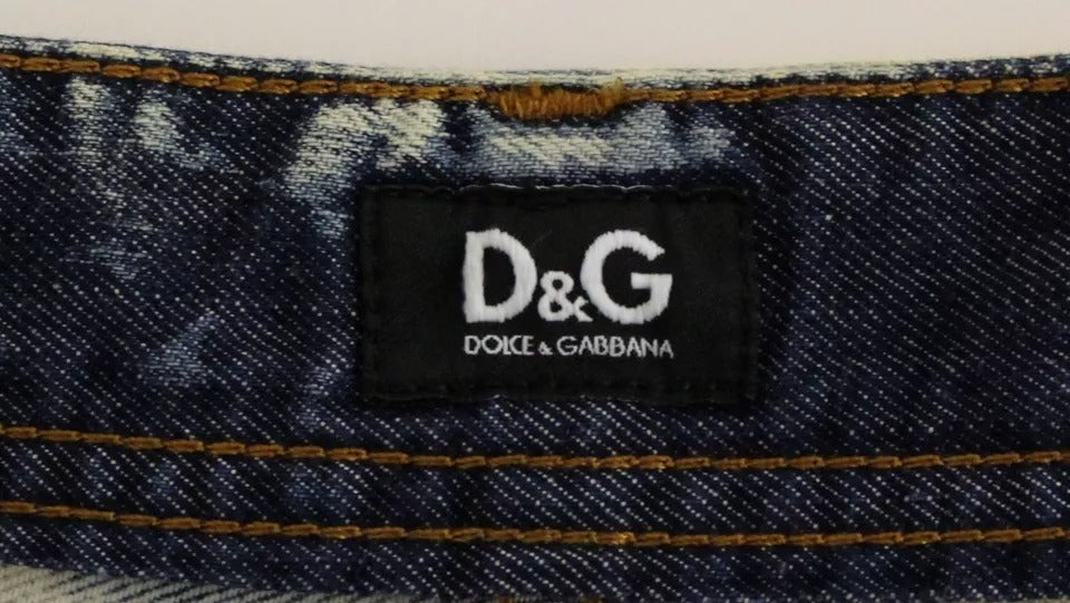 Dolce &amp; Gabbana - Blaue Jeansshorts aus gewaschener Baumwolle von D&amp;G