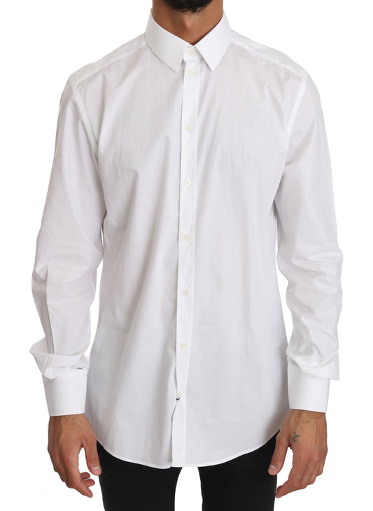 Camicia elegante in cotone bianco ORO