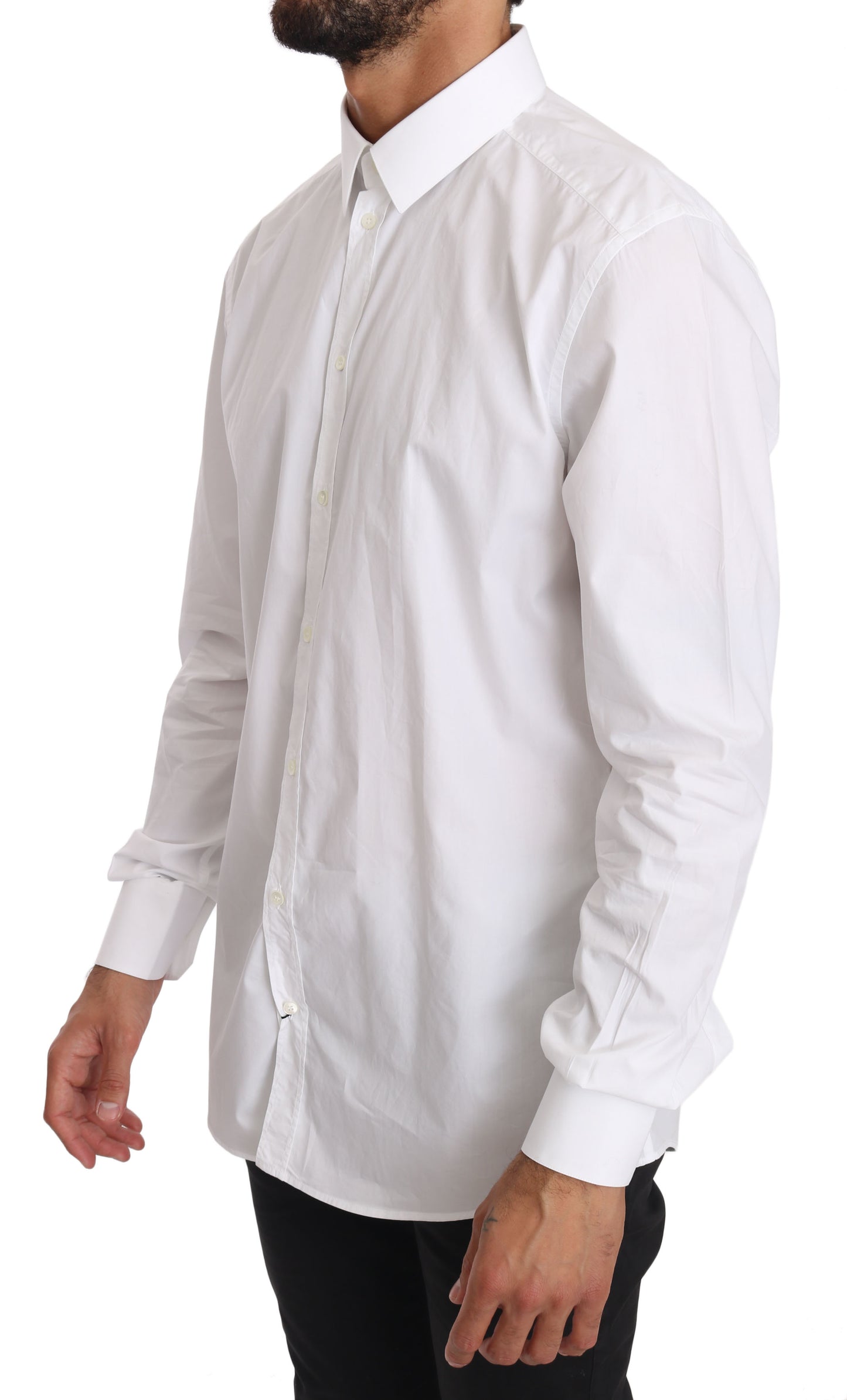 Camicia elegante in cotone bianco ORO