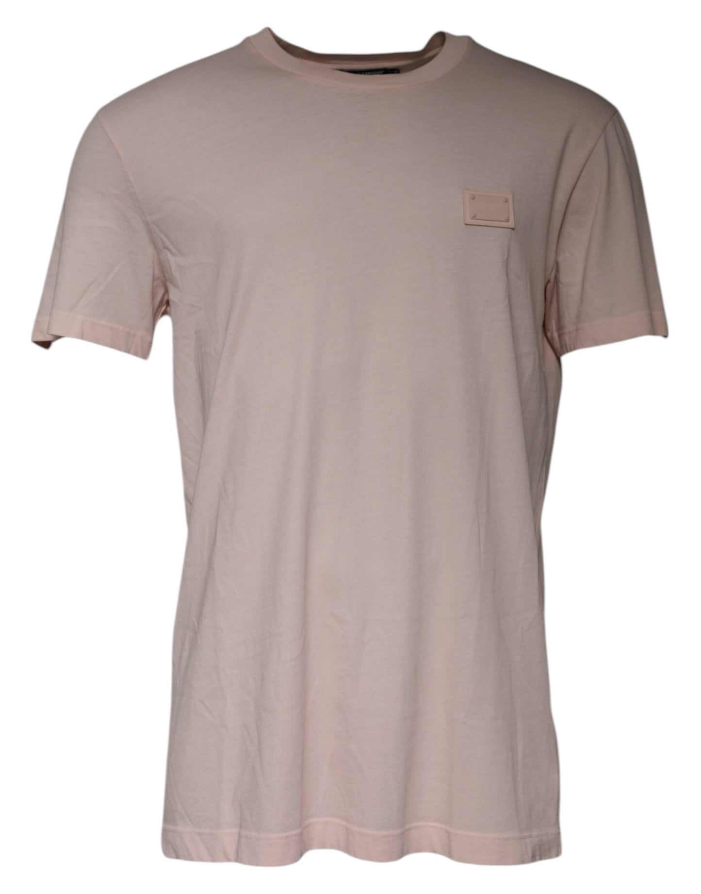 Dolce & Gabbana Beige Logo Crew Neck Short Sleeves T-shirt