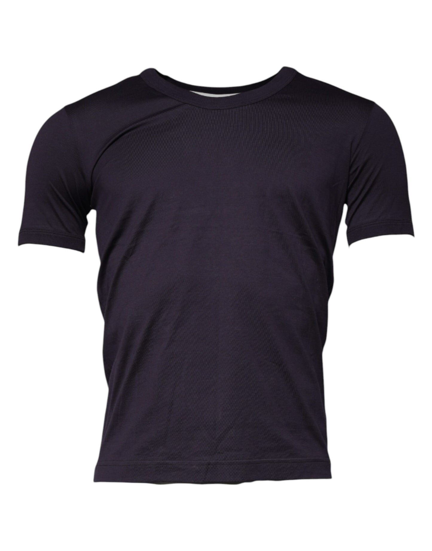 Dolce & Gabbana Violet Cotton Crew Neck Short Sleeves T-shirt