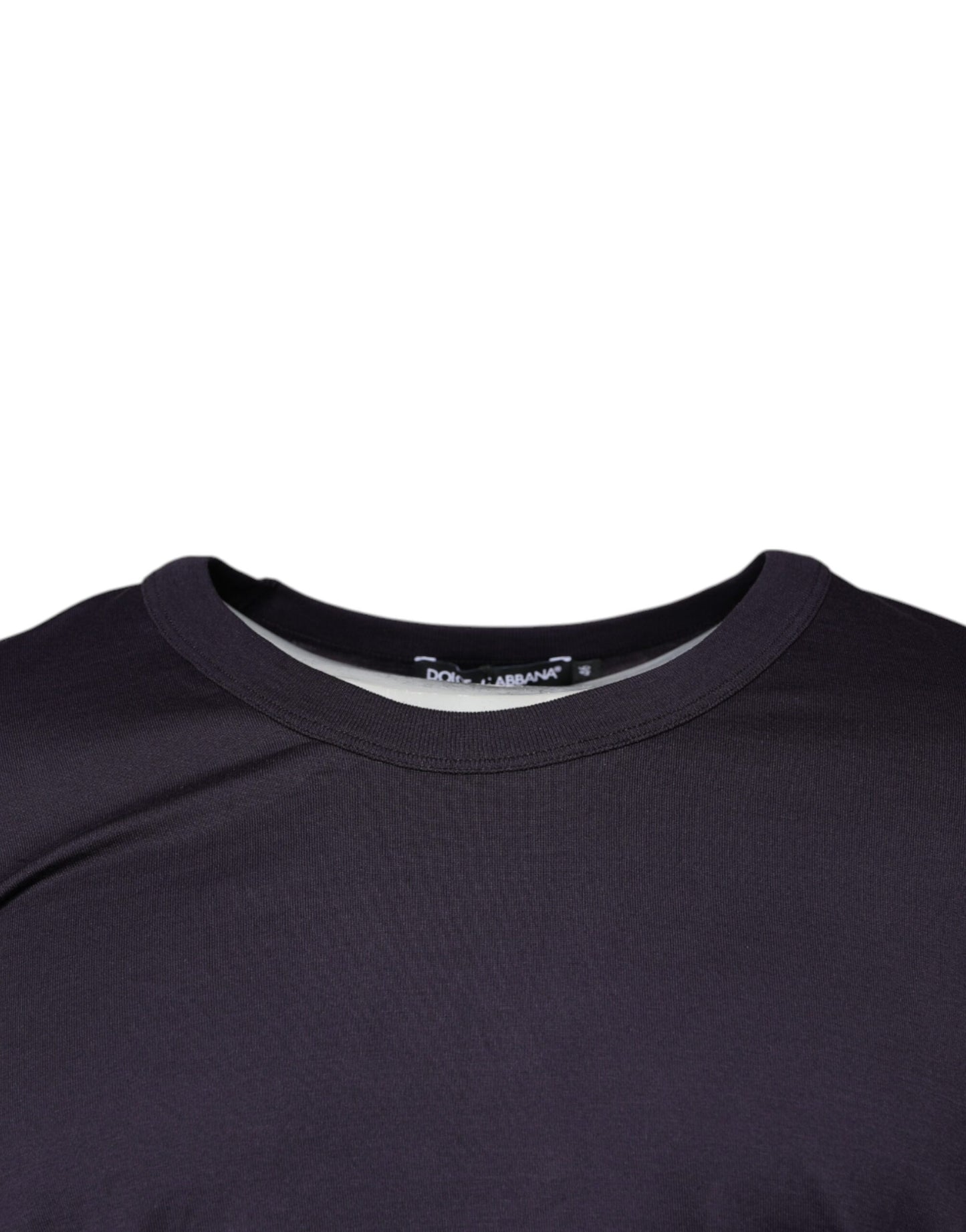 Dolce & Gabbana Violet Cotton Crew Neck Short Sleeves T-shirt