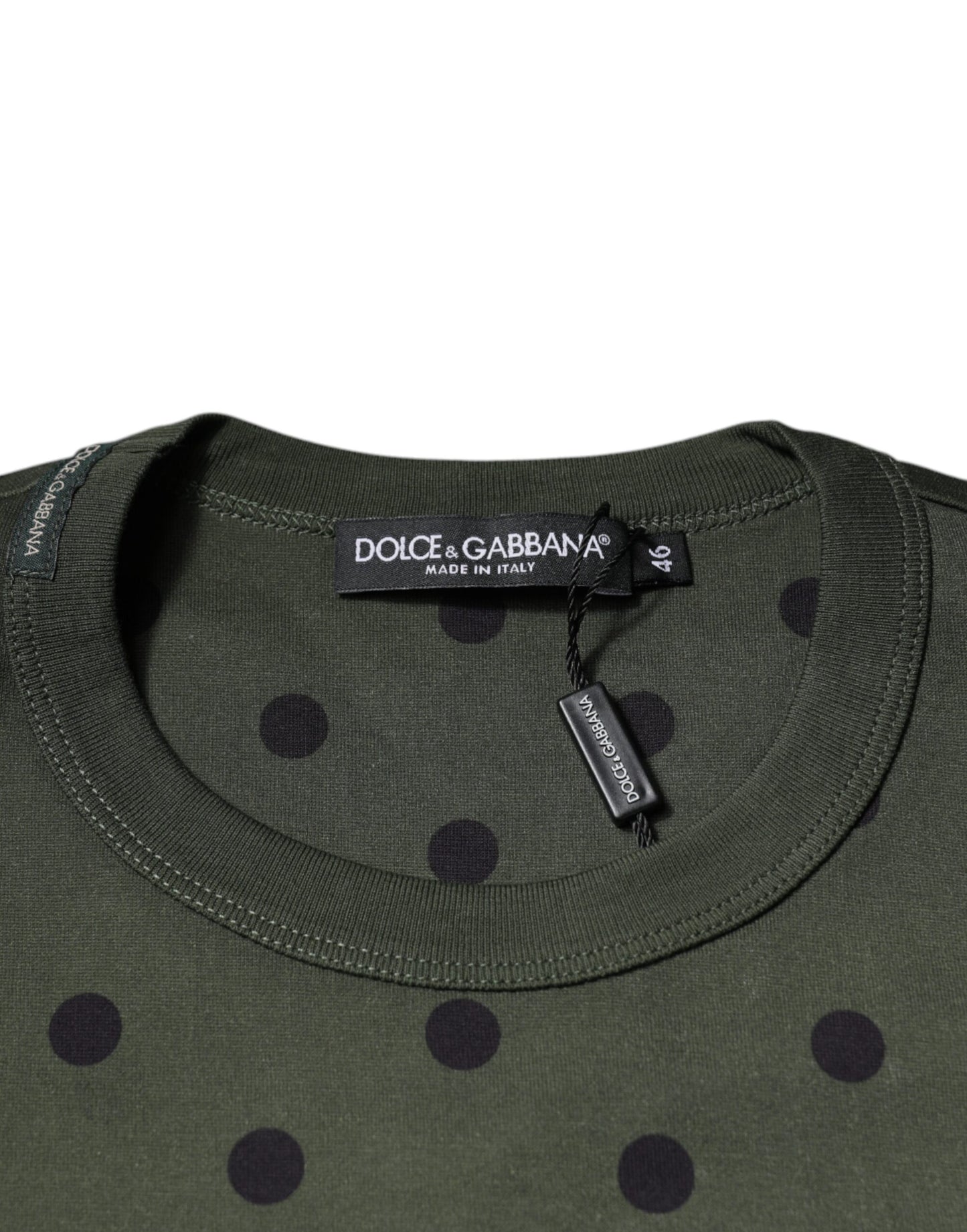 Dolce &amp; Gabbana Graues T-Shirt mit Rundhalsausschnitt aus Sicilia-Baumwolle