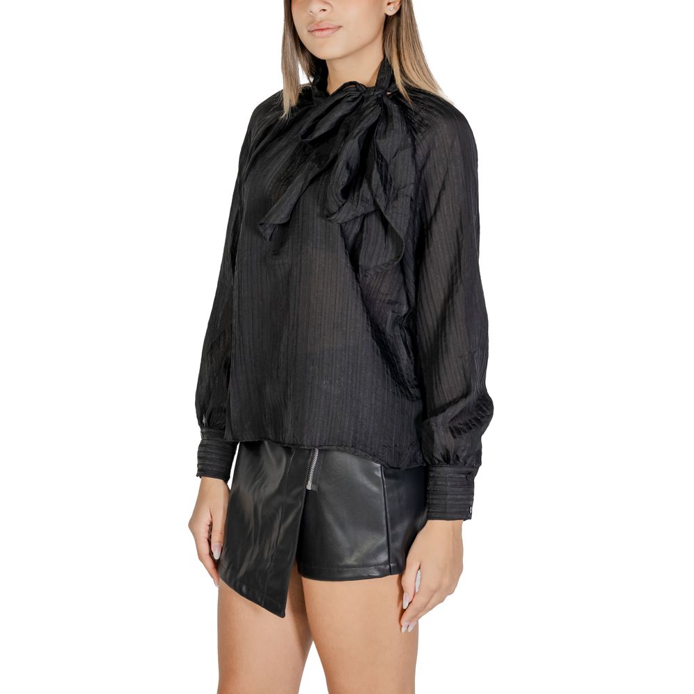 Jacqueline De Yong Black Polyester Shirt