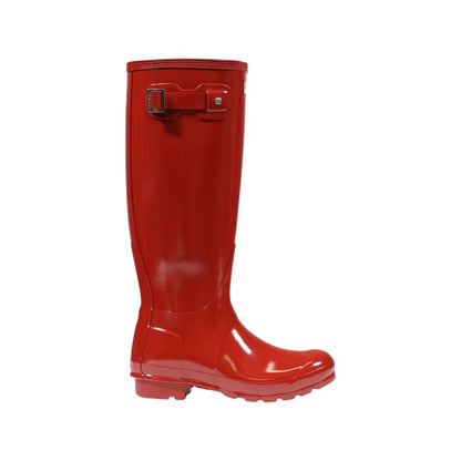 Hunter Roter Stiefel aus recyceltem Polyester