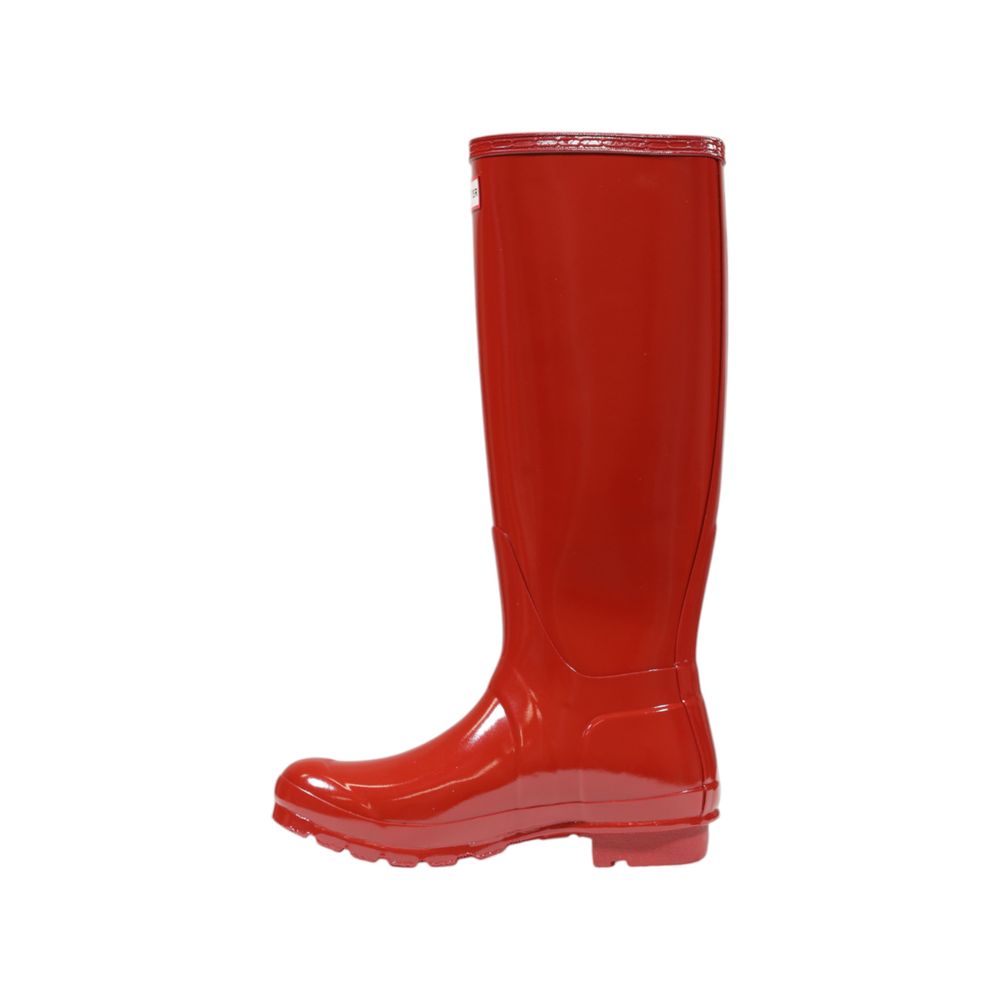 Hunter Roter Stiefel aus recyceltem Polyester