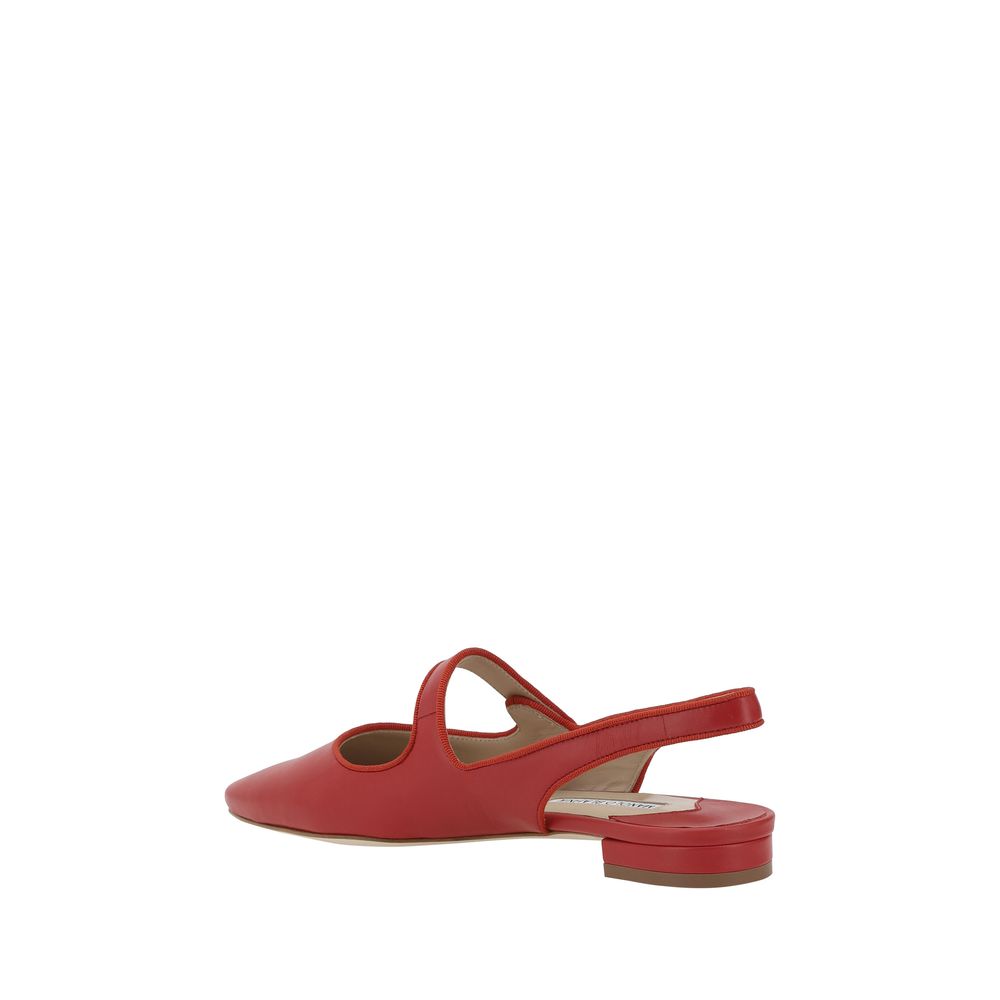 Manolo Blahnik Campariflatsli Ballerinas