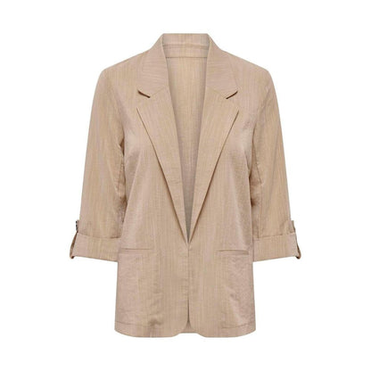 Only Beige Viscose Suits & Blazer