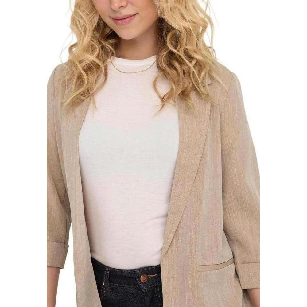 Only Beige Anzüge und Blazer aus Viskose