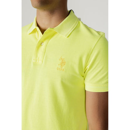 U.S. POLO ASSN. Yellow Cotton Polo Shirt