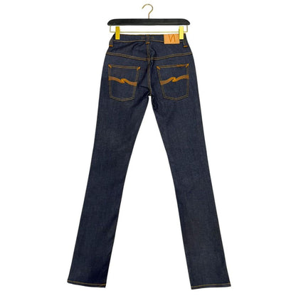 Nudie Jeans Blaue Jeans aus Baumwolle für Damen